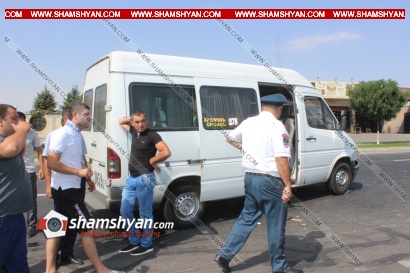 Ավտովթար Երևանում. բախվել են Երևան-Հրազդան երթուղին սպասարկող Mercedes-ը և ռուսական համարանիշներով Priora-ն