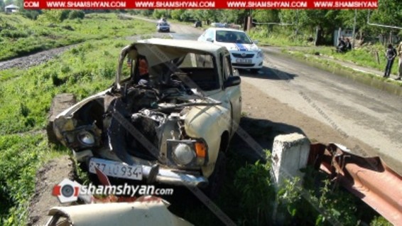 Լոռու մարզում «Մոսկվիչով» վթարի է ենթարկվել պայմանագրային զինծառայողը. shamshyan.com
