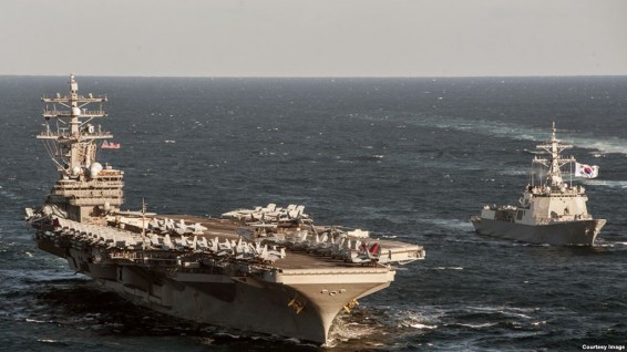 Стартуют американо-японские военно-морские учения