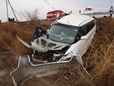 Արարատում խոշոր վթարից վիրավորվածներից 6-ն արտասահմանցիներ են. Honda–ն մի քանի պտույտ է գործել