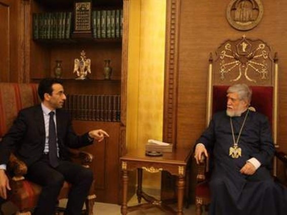 Բեյրութի նահանգապետն այցելել է Արամ Ա կաթողիկոսին եւ պատմել զարգացման ծրագրերի մասին