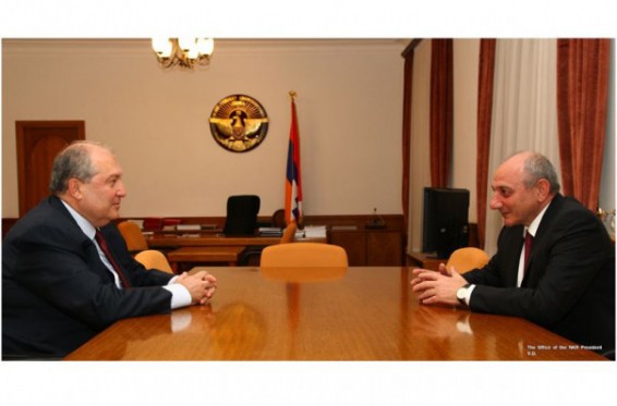 Բակո Սահակյանը և Արմեն Սարգսյանը քննարկել են հայկական երկու պետությունների համագործակցությանը վերաբերող հարցեր