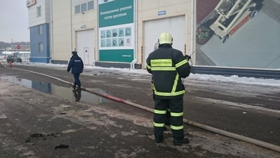 В Химках загорелось крупное офисное здание