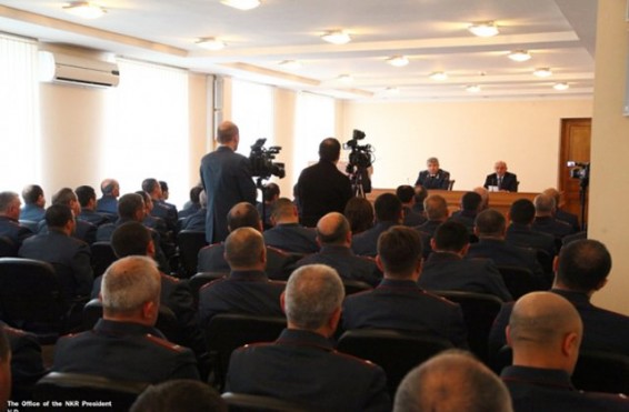 Արցախի նախագահը մասնակցել է ոստիկանության գործունեության արդյունքների ամփոփման նիստին
