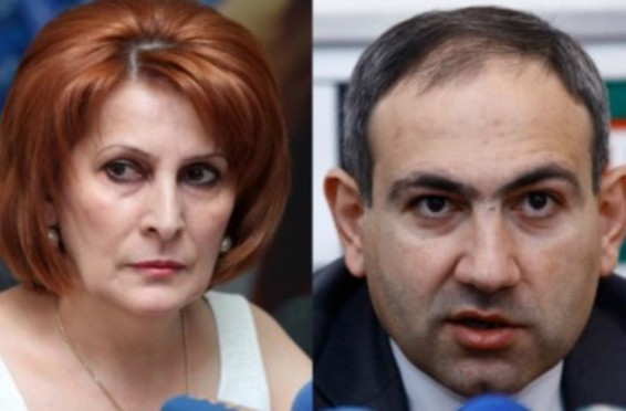 Video. «Շիշը կշպրտեմ վրեդ, համբալ».Հեղինե Բիշարյանը` Փաշինյանին