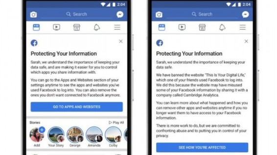 Facebook оповестит всех, чьи данные оказались у Cambridge Analytica
