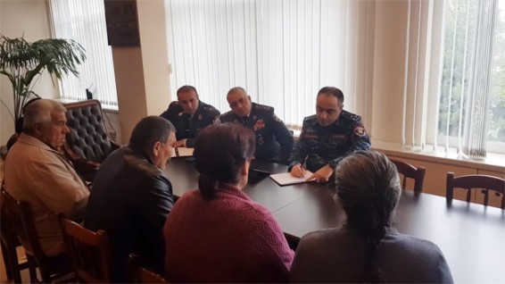 Ընդունելություն ոստիկանության Արագածոտնի մարզային վարչությունում