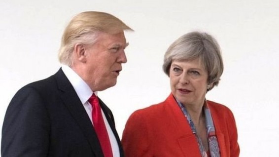 Пятница, 13-е: Дональд Трамп приедет в Лондон на переговоры с Терезой Мэй