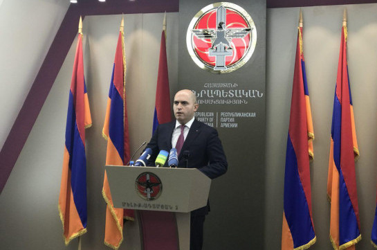 Նոր կառավարությում աշխատելը ՀՀԿ-ի համար ճիշտ չի լինի. Արմեն Աշոտյան
