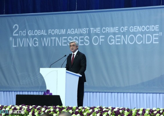 Սերժ Սարգսյան. Այսօր էլ մարդկությունը, ցավոք, պակաս ունի մարդկայնության