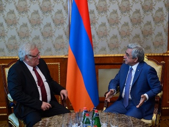 Բուլղարիայի դեսպանը հրաժեշտի հանդիպում է ունեցել Սերժ Սարգսյանի հետ