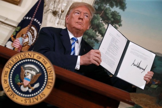 Дональд Трамп подписал указ о восстановлении санкций против Ирана