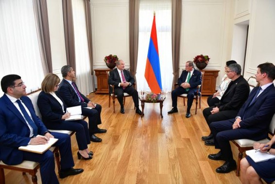 Президент Республики Армения принял делегацию группы дружбы Франция-Армения Сената Франции