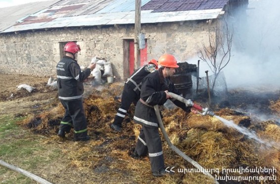 Հրդեհ Միխայելովկա գյուղում
