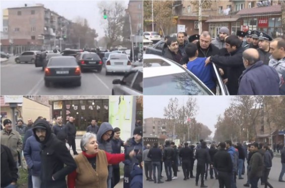 Բողոքի ցույց Էջմիածնում՝ ընդդեմ Մանվել Գրիգորյանի ազատ արձակման