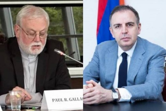 Глава МИД Армении пригласил государственного секретаря Ватикана по отношениям с государствами посетить Армению