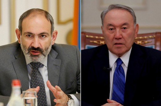 Վարչապետ Փաշինյանը հեռախոսազրույց է ունեցել Նուրսուլթան Նազարբաևի հետ