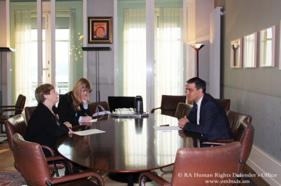 Մարդու իրավունքների գերագույն հանձնակատարը և Հայաստանի ՄԻՊ-ը Ժնևում քննարկել են համագործակցության հարցեր