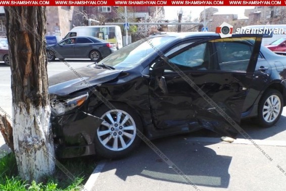 Toyօta-ն բախվել է հաստաբուն ծառին․ կան տուժածներ