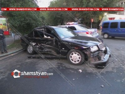 Ավտովթար՝ Երեւանում. ամուսիններն ու նրանց երեխան տեղափոխվել են հիվանդանոց