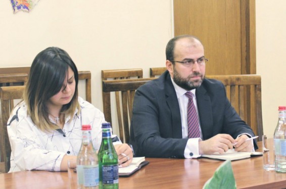 Էրիկ Գրիգորյանն ընդունել է Հայաստանում ՄԱԿ-ի Զարգացման ծրագրի մշտական ներկայացուցչի գլխավորած պատվիրակությանը
