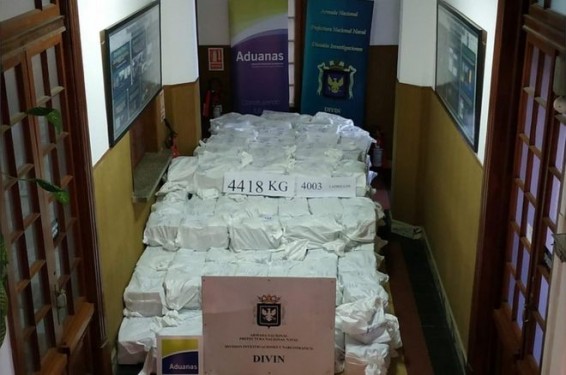 Фото дня: изъятие 4,4 тонны кокаина примерно на 1 млрд долларов