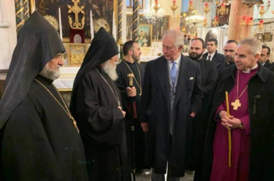Արքայազն Չարլզն այցելել է Բեթղեհեմի Սուրբ Ծննդյան տաճարի հայկական եկեղեցի
