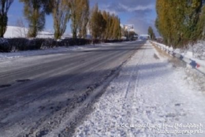 Աշոցքում, Հրազդանում եւ Չարենցավանում ձյուն է տեղում. Վարդենյաց լեռնանցքը փակ է բեռնատարների համար