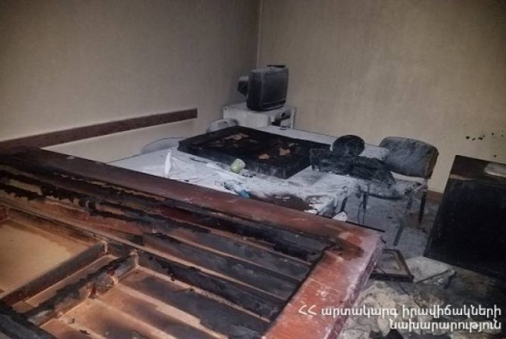 В результате пожара в здании правительства Армении есть сотрудники, пострадавшие от дыма