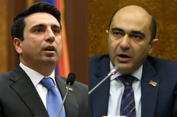 Միջադեպ Աժ-ում Ալեն Սիմոնյանի և Էդմոն Մարուքյանի միջև. պատգամավորները միմյանց հասցեին վիրավորական արտահայտություններ հնչեցրեցին