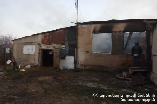 Սոթք գյուղում տուն է ամբողջությամբ այրվել