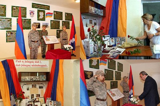 Երևանի դպրոցներում հարգանքի տուրք են մատուցել առաջնագծում զոհված զինվորներին