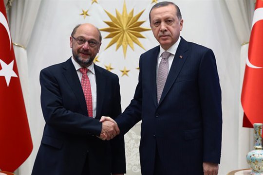 Էրդողանը դռնփակ հանդիպում է ունեցել Մարտին Շուլցի հետ