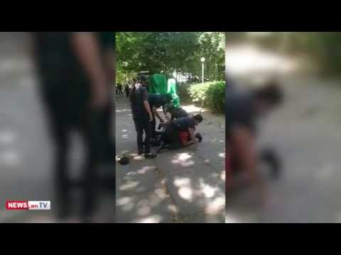 Активист обнародовал видеоматериал того, как жестко подвергают приводу мужчину без маски