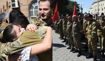Հայ կամավորների մի խումբ մեկնեց Արցախ