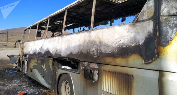 Детали подрыва автобуса в Варденисе