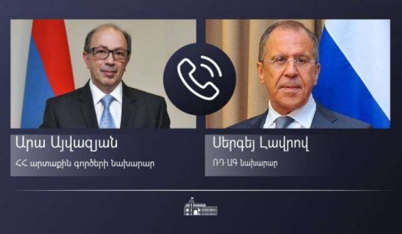 ՀՀ ԱԳ նախարար Արա Այվազյանը հեռախոսազրույց է ունեցել Սերգեյ Լավրովի հետ