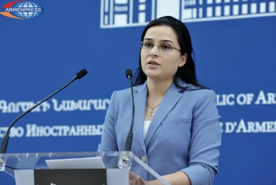 Пресс-секретарь МИД Армении назвала ложной азербайджанскую повестку карт заминированных территорий