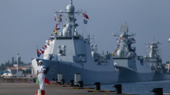 Китай и Россия провели совместные учения в Южно-Китайском море