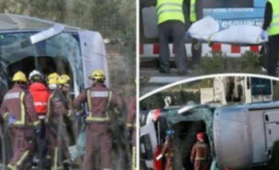 Իսպանիայում ավտոբուսի վթարի հետեւանքով 20 մարդ է տուժել