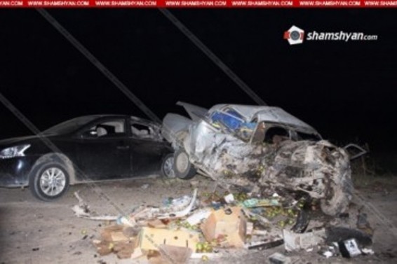 Խոշոր ու ողբերգական ավտովթար՝ Արմավիրի մարզում. կա 1 զոհ, 1 վիրավոր