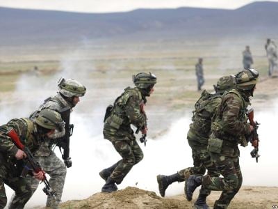 В Тбилиси стартовали учения при участии военнослужащих Азербайджана, Турции и Грузии