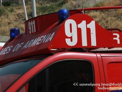 Սևան քաղաքում արհեստանոց է այրվել
