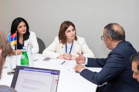 Անահիտ Ավանեսյանը հանդիպել է ԱՀԿ գլխավոր տնօրեն Թեդրոս Ադհանոմ Հեբրեյեսուսին
