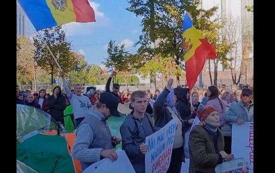 Митинг против роста цен в Кишиневе