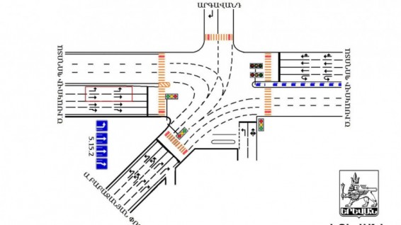 Երթևեկության կազմակերպման փոփոխություն՝ Իսակովի պողոտա - Բաբաջանյան փողոց խաչմերուկում