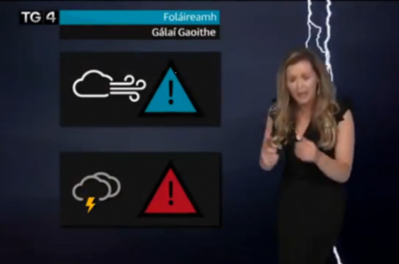 Իռլանդիայում եղանակի տեսության հաղորդավարուհուն կայծակը «խփել» է հենց եթերի ժամանակ