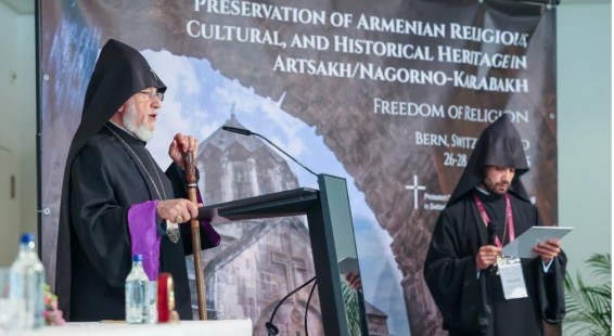 Баку продолжает уничтожать армянское наследие в Арцахе: Католикос выступил в Берне