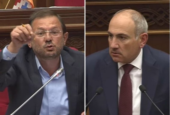 Перепалка в армянском парламенте: Никол Пашинян и Гегам Манукян обменялись обвинениями