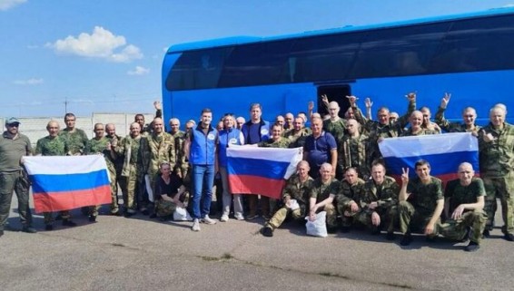 Россия вернула 185 военных и 20 гражданских из украинского плена